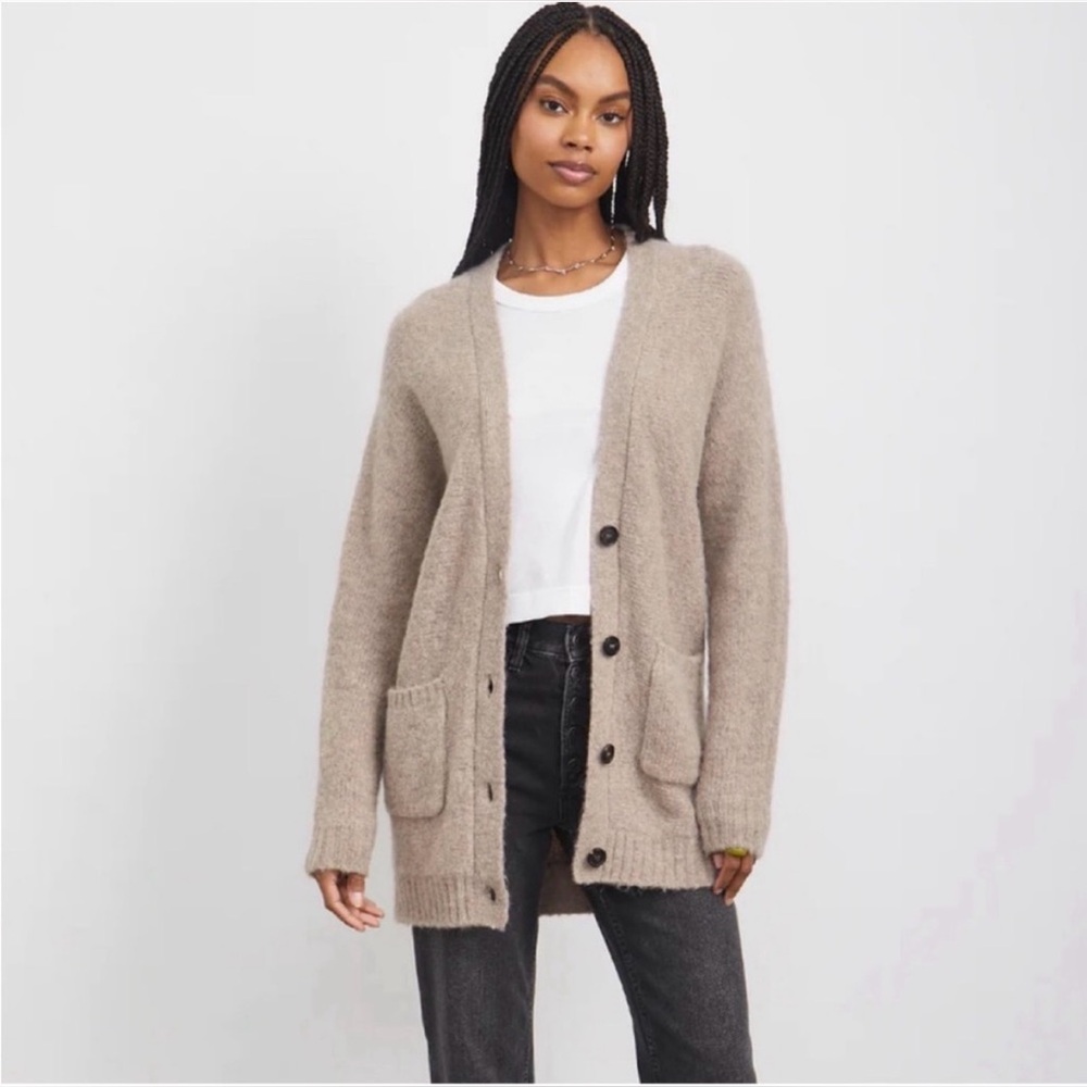 Rails Women's Oslo Alpaca-Wool Cardigan Sweater in Hazel, Sz Small